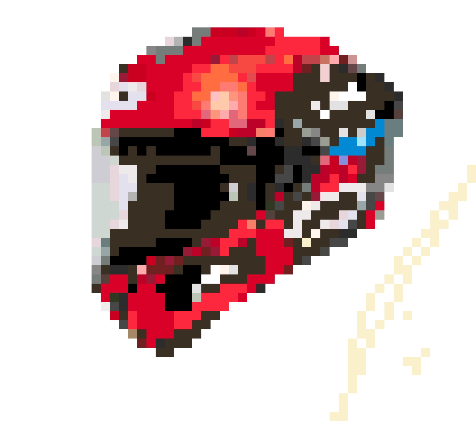 Helmet 2 fuse bead pattern
