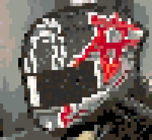 Helmet 3 Fuse Bead Pattern (Free Printable)