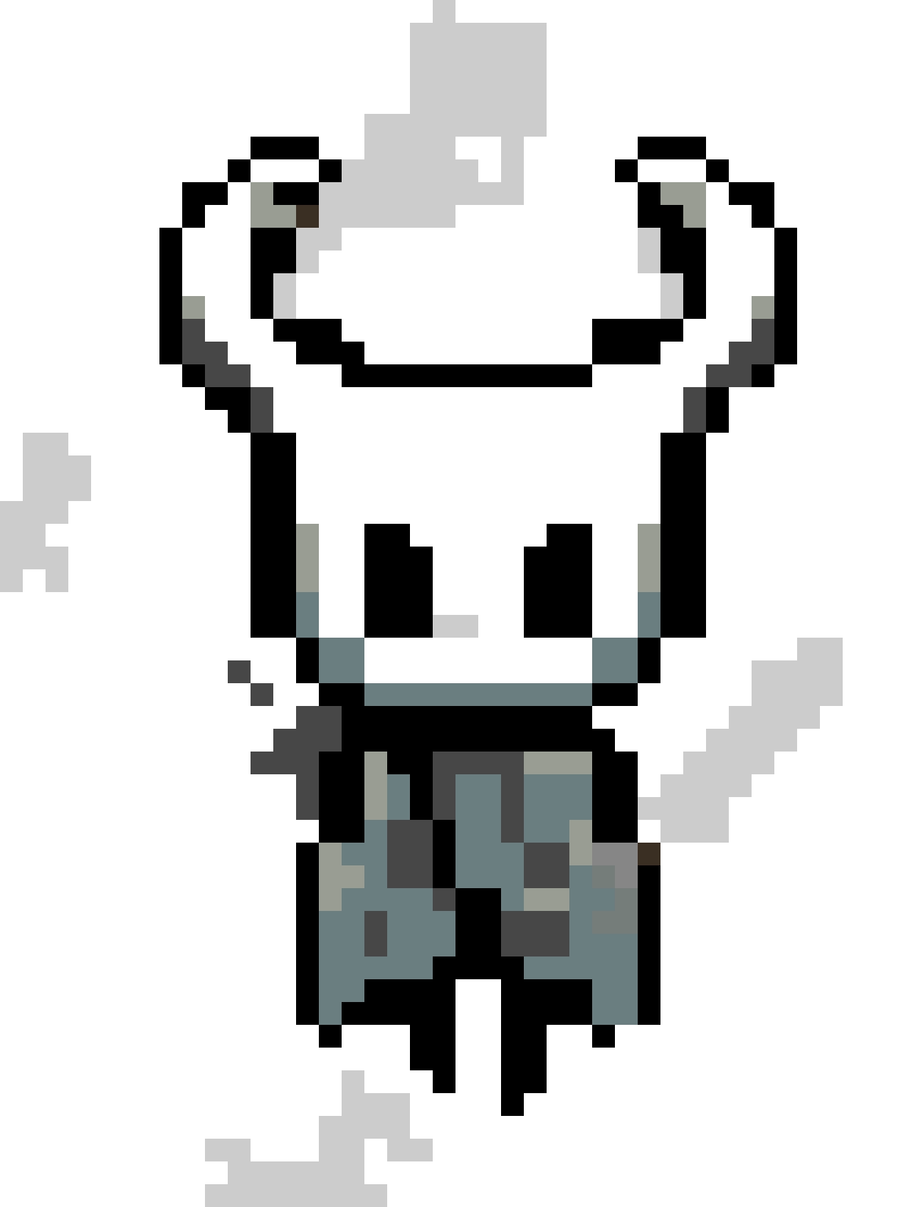 Hollow Knight Bead Art fuse bead pattern