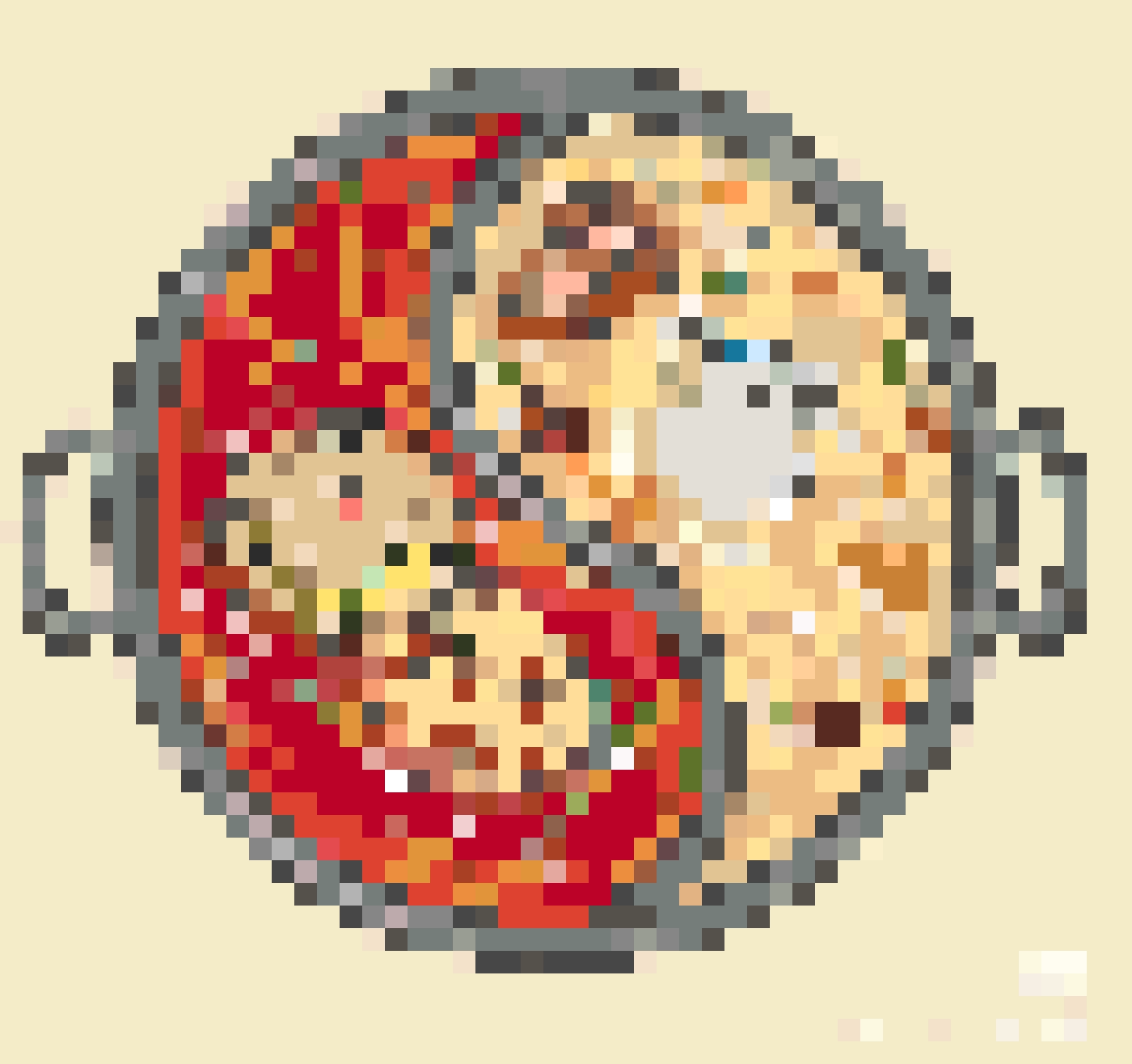 Hot Pot fuse bead pattern