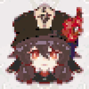 Hu Tao Bead Art Padrão de Contas de Fusão (Imprimível Grátis)