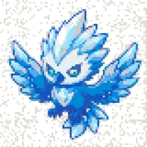 Ice Bird Fuse Bead Pattern (Free Printable)