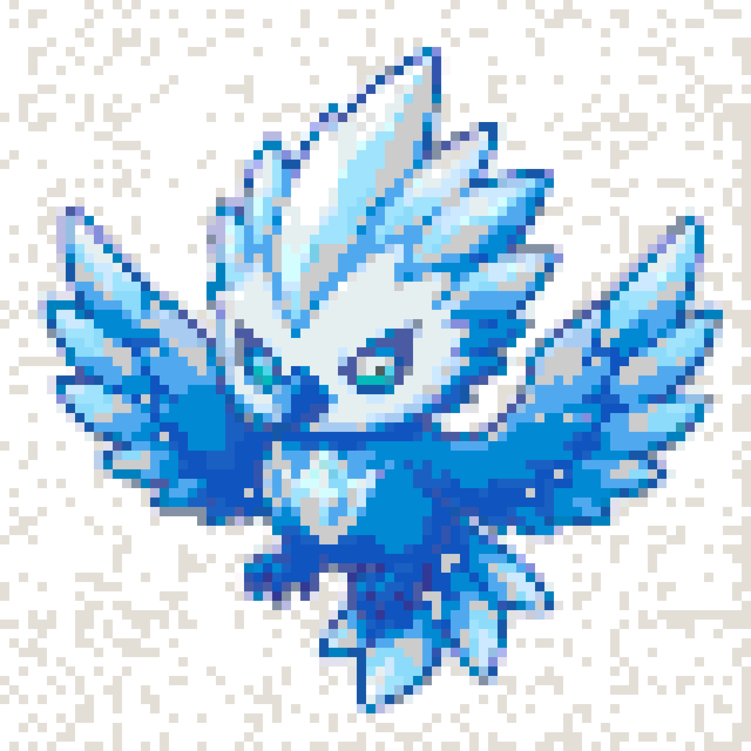 Ice Bird fuse bead pattern