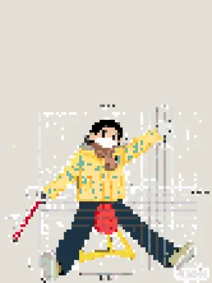 Ice Skating نمط خرز دمج (طباعة مجانية)
