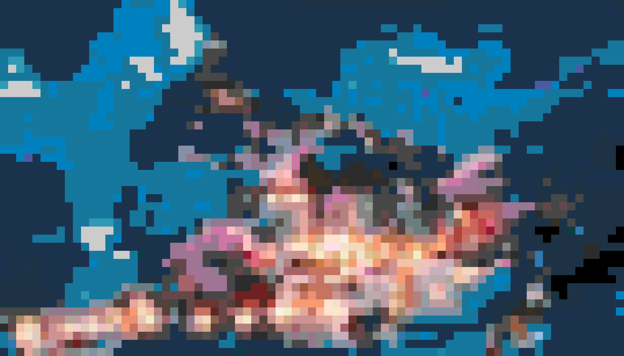 Inazuma Night View fuse bead pattern