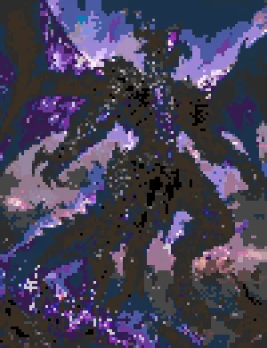 Ink Dragon fuse bead pattern