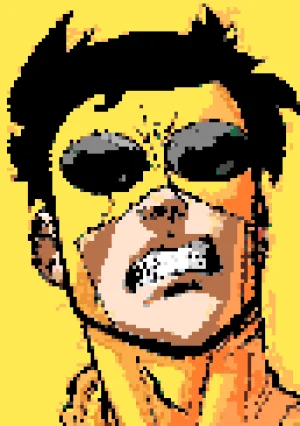 Invincible Fuse Bead Pattern (Free Printable)