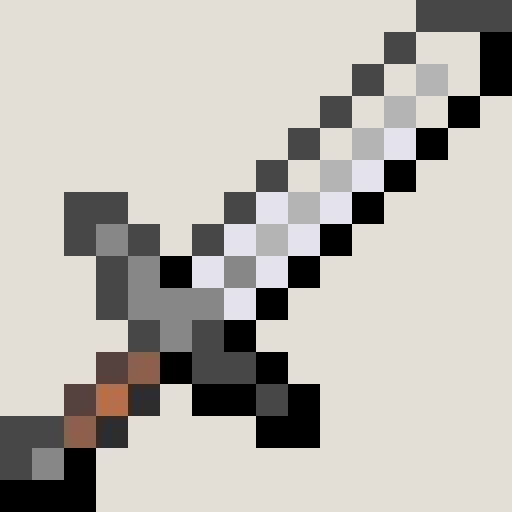 Iron Sword fuse bead pattern