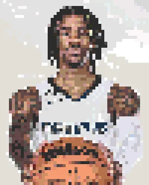 Ja Morant Patrón de Cuentas de Fusión (Imprimible Gratis)