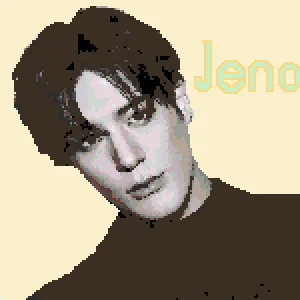 Jeno アイロンビーズ図案（無料プリント）