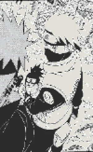 Kakashi アイロンビーズ図案（無料プリント）