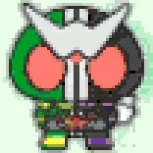Kamen Rider W 2 Bügelperlen-Muster (Kostenlos Druckbar)