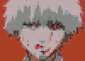 Kaneki Ken 3 퓨즈 비즈 도안 (무료 인쇄)