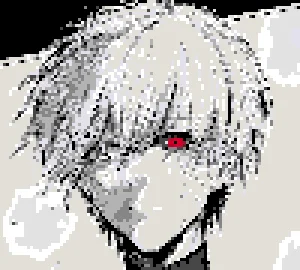 Kaneki Ken アイロンビーズ図案（無料プリント）