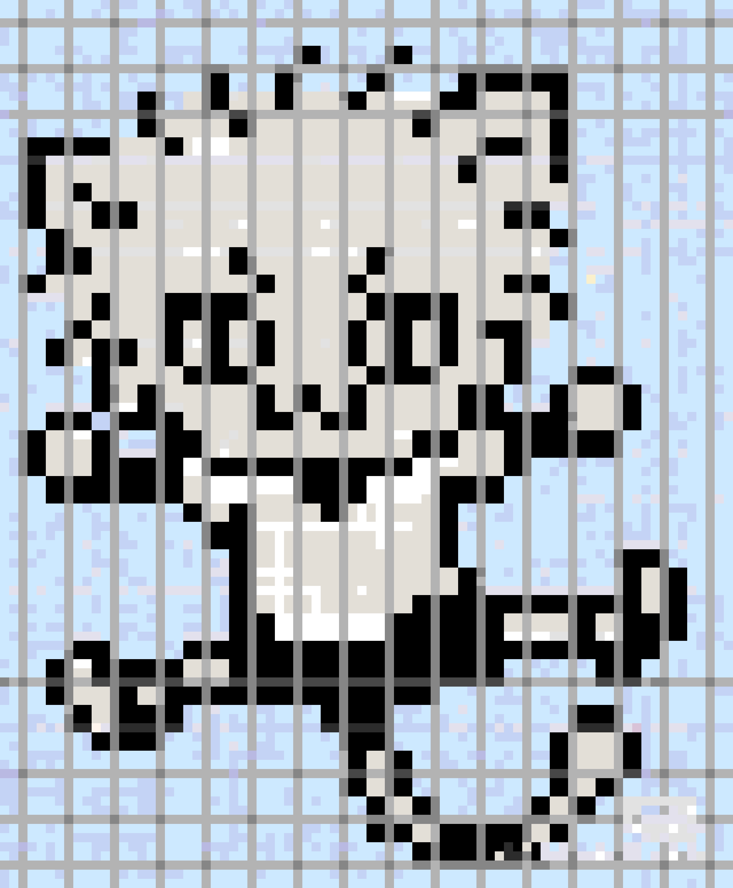 Killua fuse bead pattern