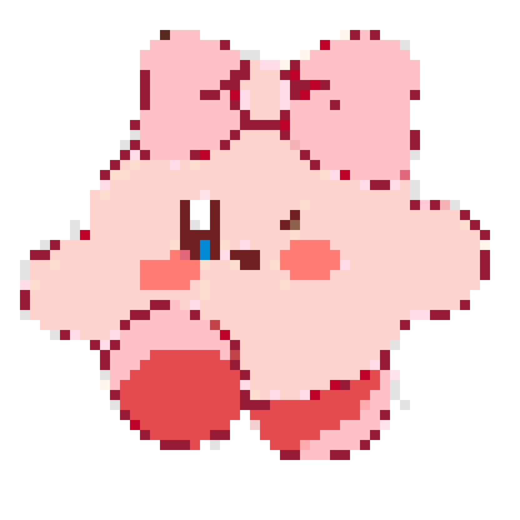 patrón de cuentas de fusión de Kirby - gráfico imprimible con recuentos de cuentas