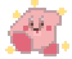 Kirby Small Padrão de Contas de Fusão (Imprimível Grátis)