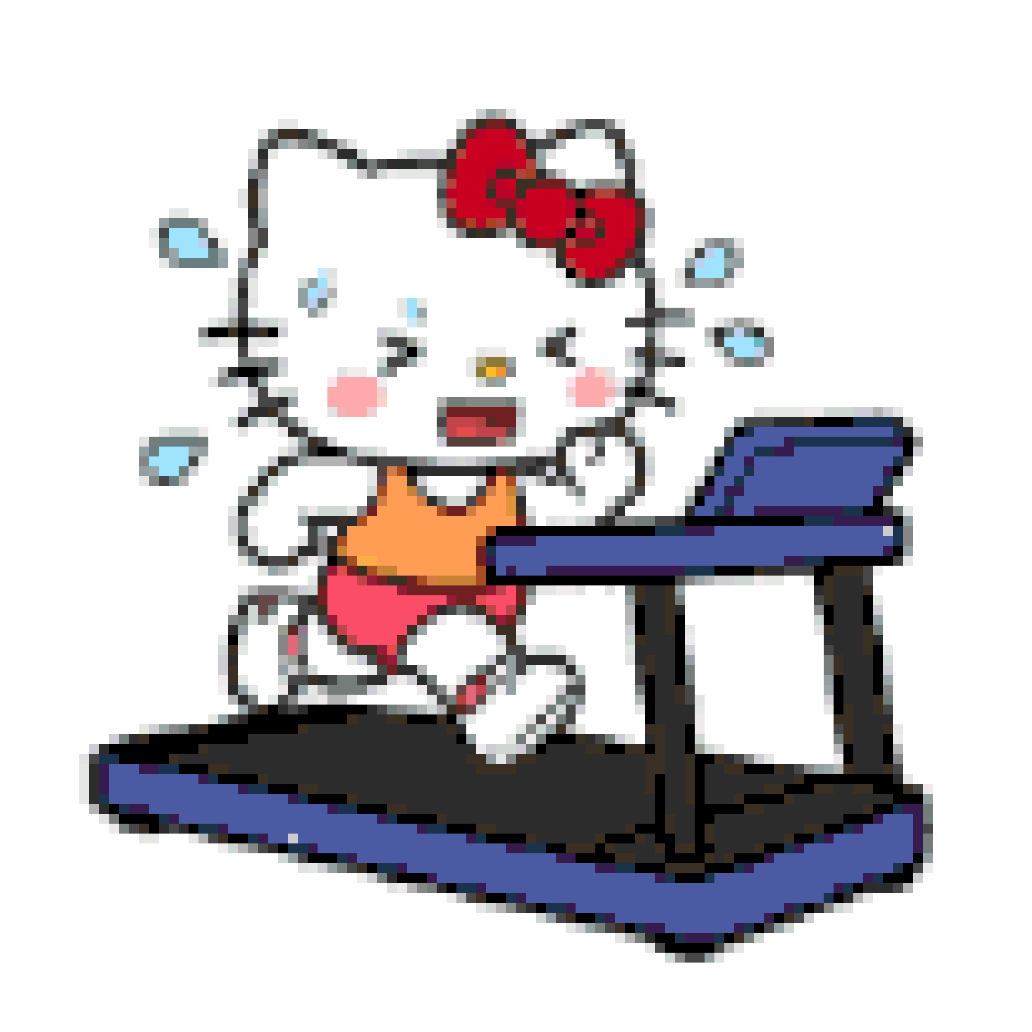 Kitty fuse bead pattern