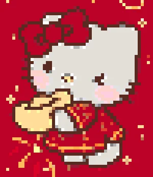 Kitty Bead Art 2 Patrón de Cuentas de Fusión (Imprimible Gratis)