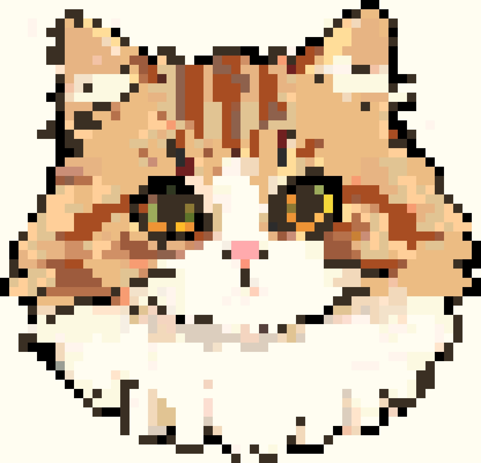 Kitty Cat 2 fuse bead pattern