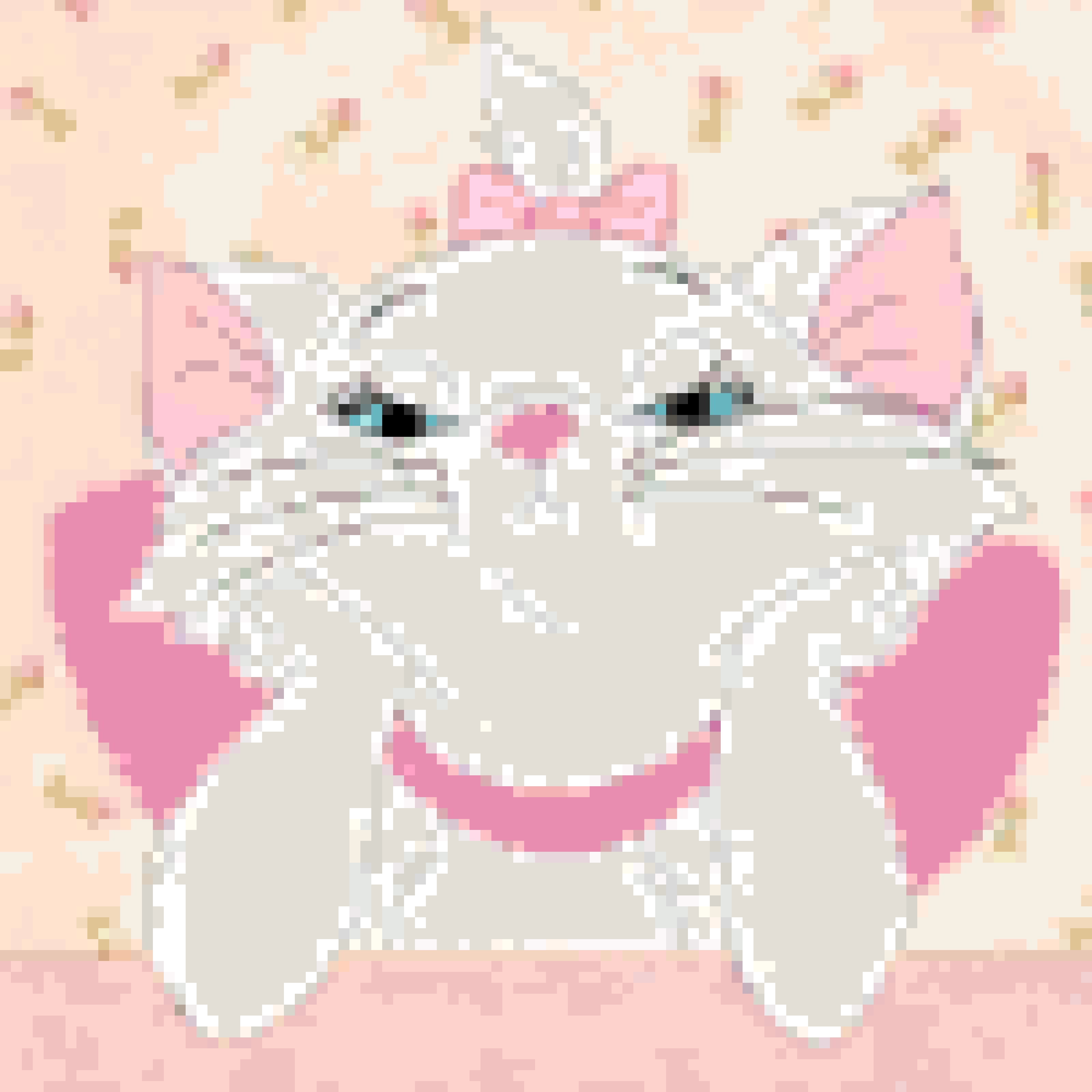 Kitty Cat 5 fuse bead pattern