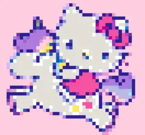 Kitty Mini Motif de Perles à Repasser (Imprimable Gratuit)