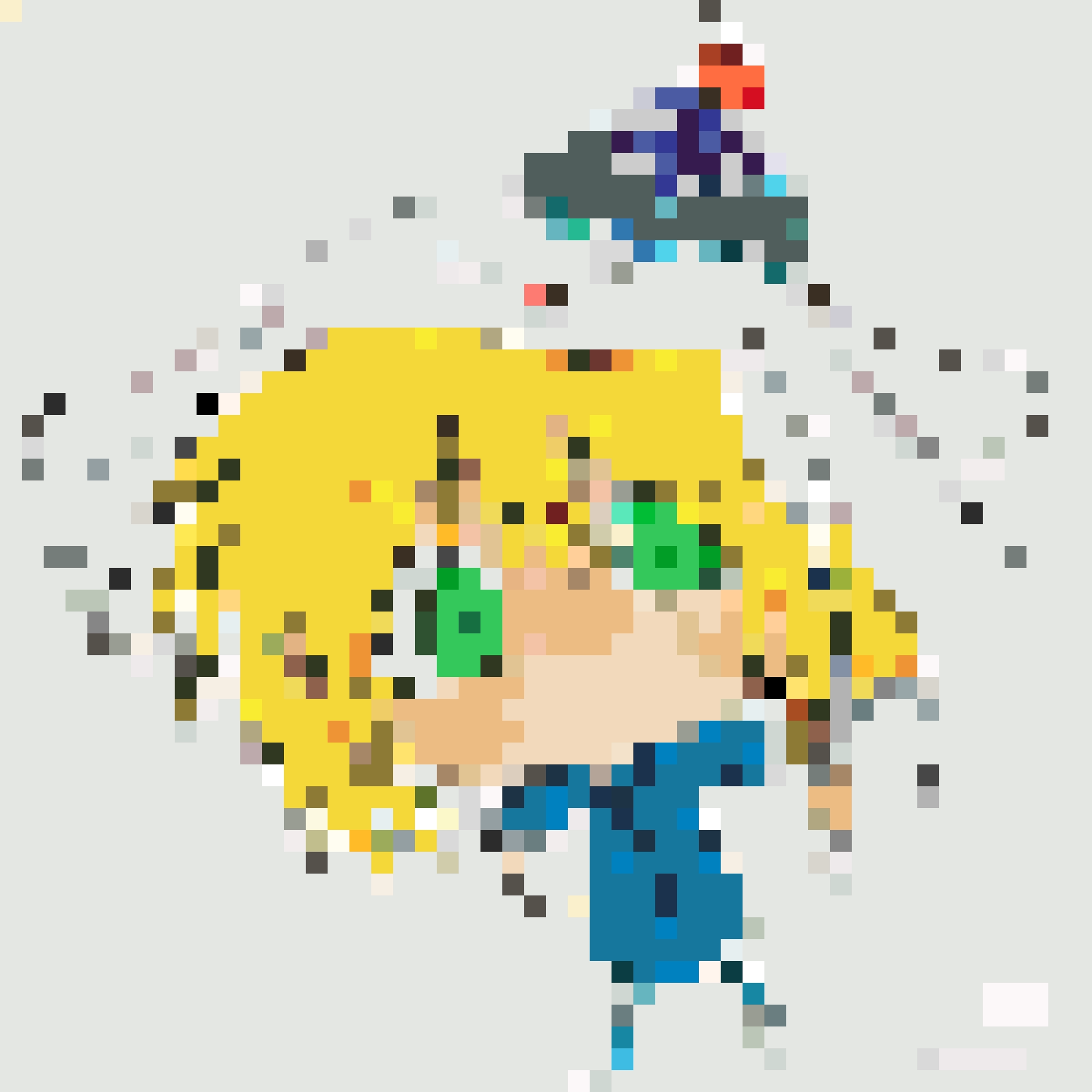 Kurapika fuse bead pattern