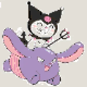 Kuromi 3 Motif de Perles à Repasser (Imprimable Gratuit)