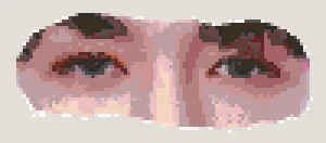 Lay Zhang Eye Pixel Art アイロンビーズ図案（無料プリント）
