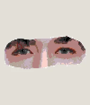 Lay Zhang Eye Pixel Mirror 퓨즈 비즈 도안 (무료 인쇄)