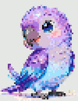 Little Bird Fuse Bead Pattern (Free Printable)