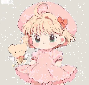 Little Girl Fuse Bead Pattern (Free Printable)