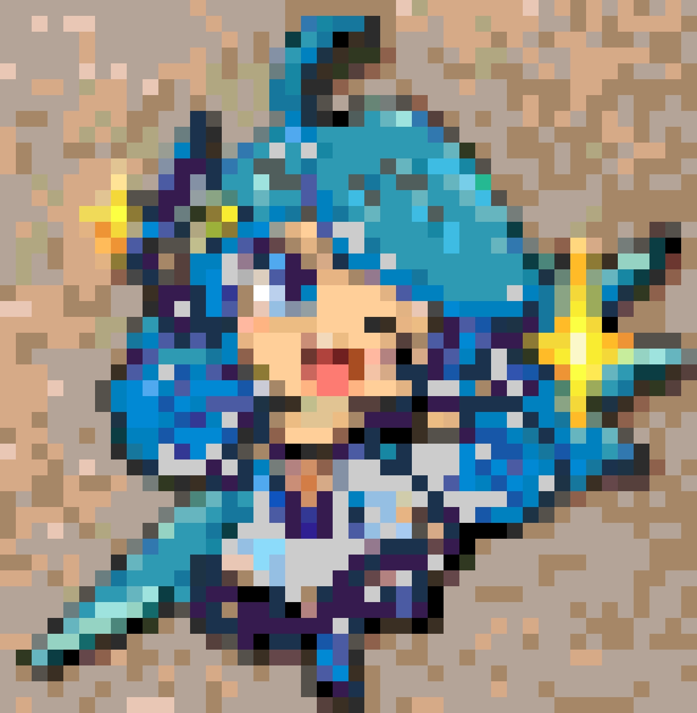 Little Gwen 3 fuse bead pattern