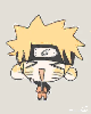 Little Naruto Bügelperlen-Muster (Kostenlos Druckbar)