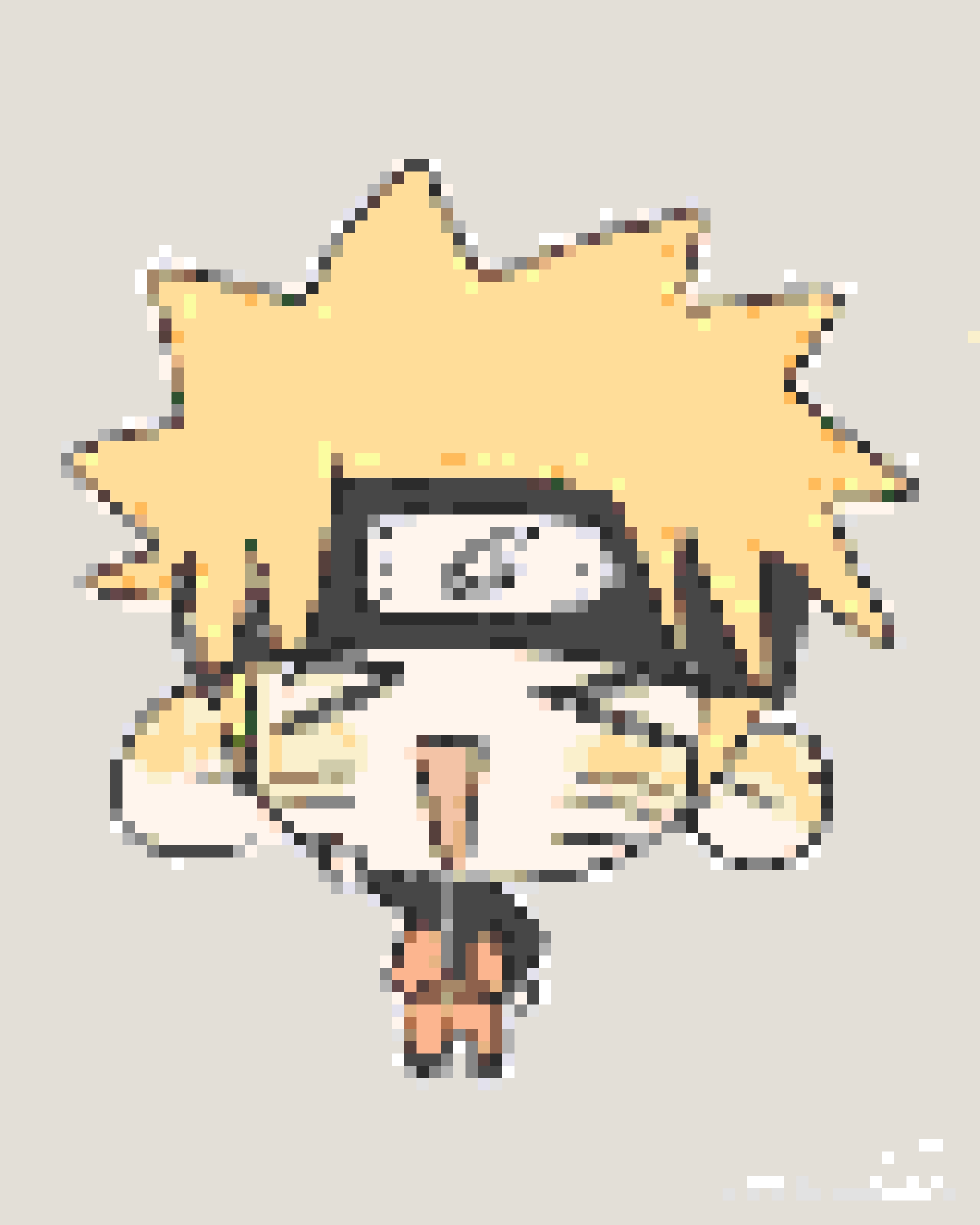 Little Naruto fuse bead pattern