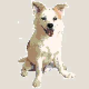 Little Puppy 2 Fuse Bead Pattern (Free Printable)