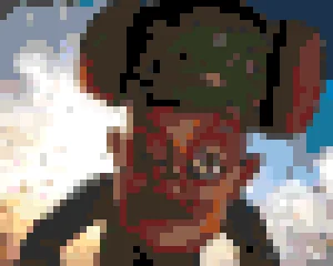 Logger Vick アイロンビーズ図案（無料プリント）