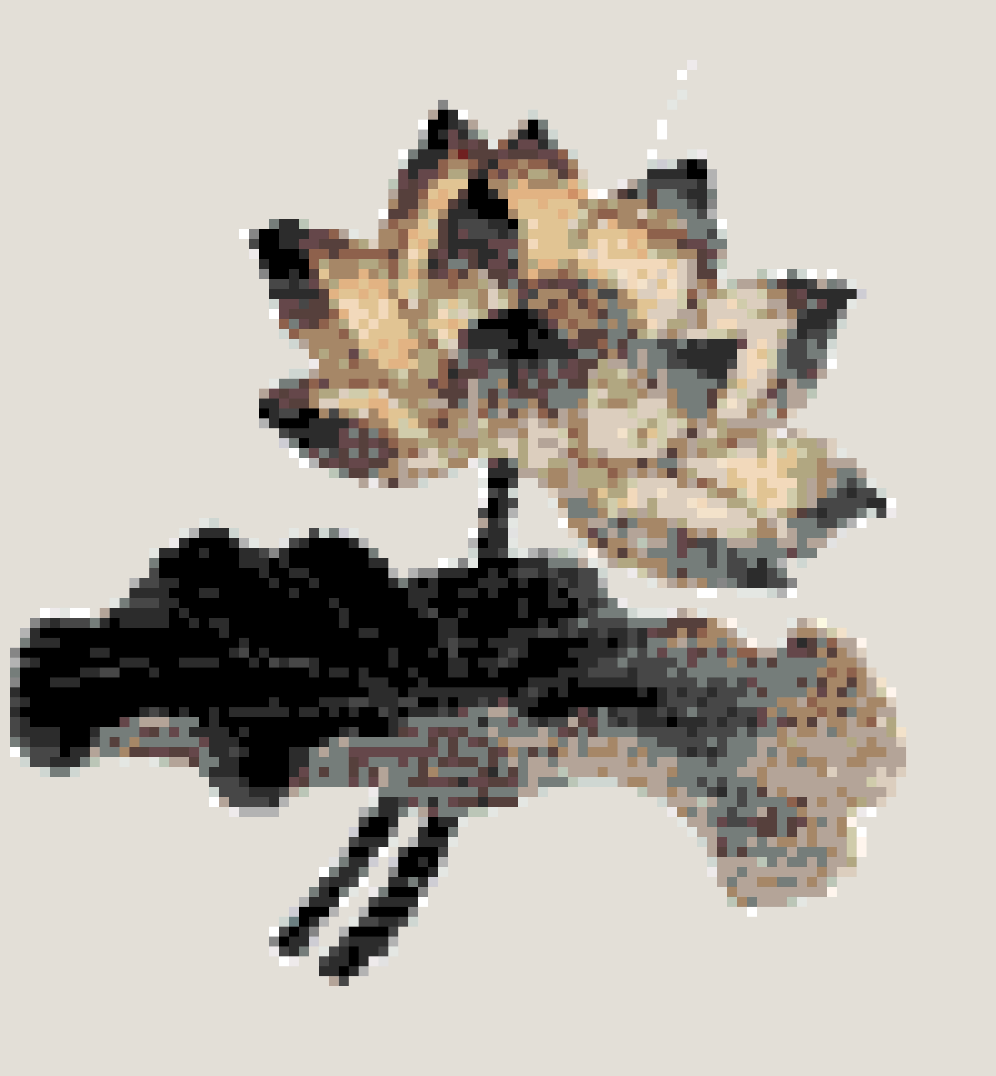 Lotus Flower fuse bead pattern