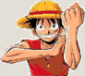 Luffy 2 Padrão de Contas de Fusão (Imprimível Grátis)