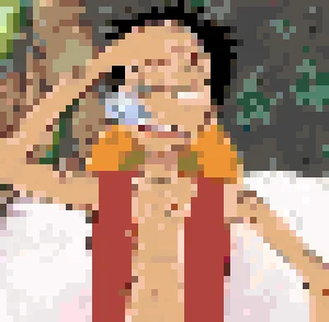 Luffy Bügelperlen-Muster (Kostenlos Druckbar)