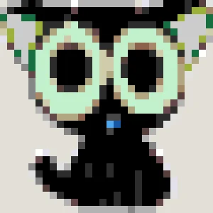 Luo Xiaohei 2 アイロンビーズ図案（無料プリント）
