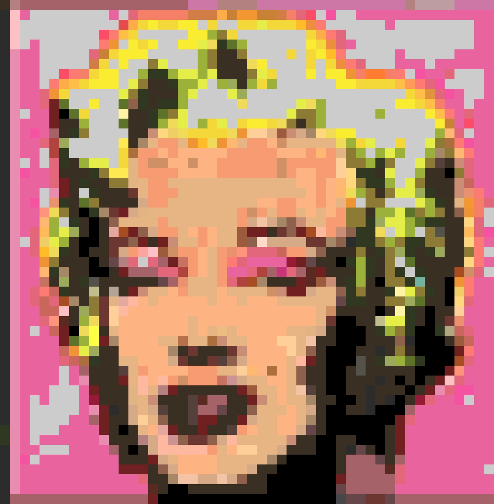 Marilyn Monroe fuse bead pattern