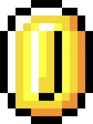 Mario Coin نمط خرز دمج (طباعة مجانية)