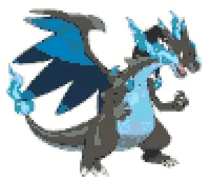 Mega Charizard X Patrón de Cuentas de Fusión (Imprimible Gratis)