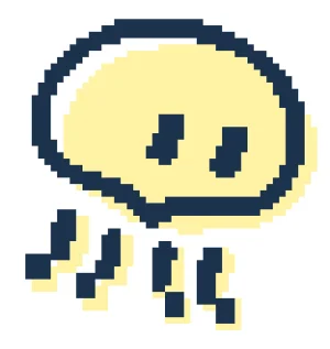Meme Jellyfish نمط خرز دمج (طباعة مجانية)
