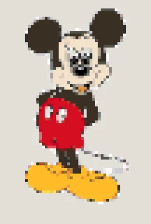 Mickey Mouse 2 Padrão de Contas de Fusão (Imprimível Grátis)