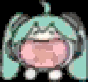 Miku 3 アイロンビーズ図案（無料プリント）