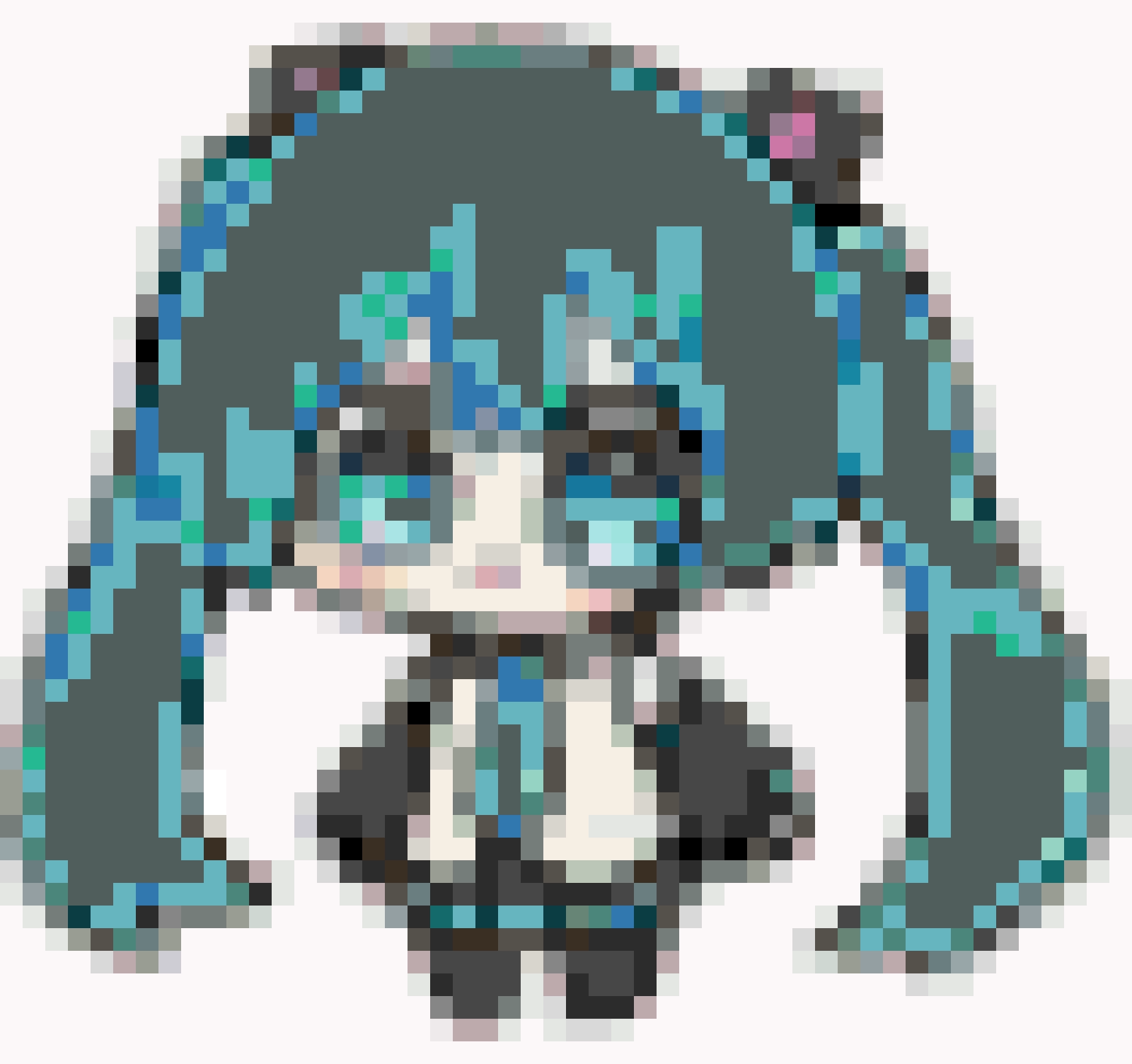 Miku 7 fuse bead pattern