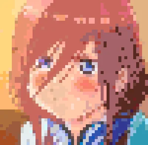 Miku Nakano Fuse Bead Pattern (Free Printable)