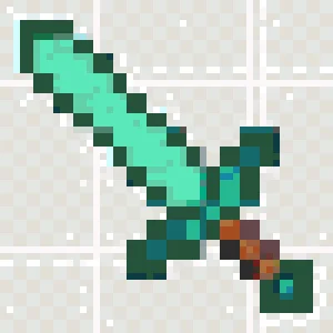 Minecraft Diamond Sword Patrón de Cuentas de Fusión (Imprimible Gratis)